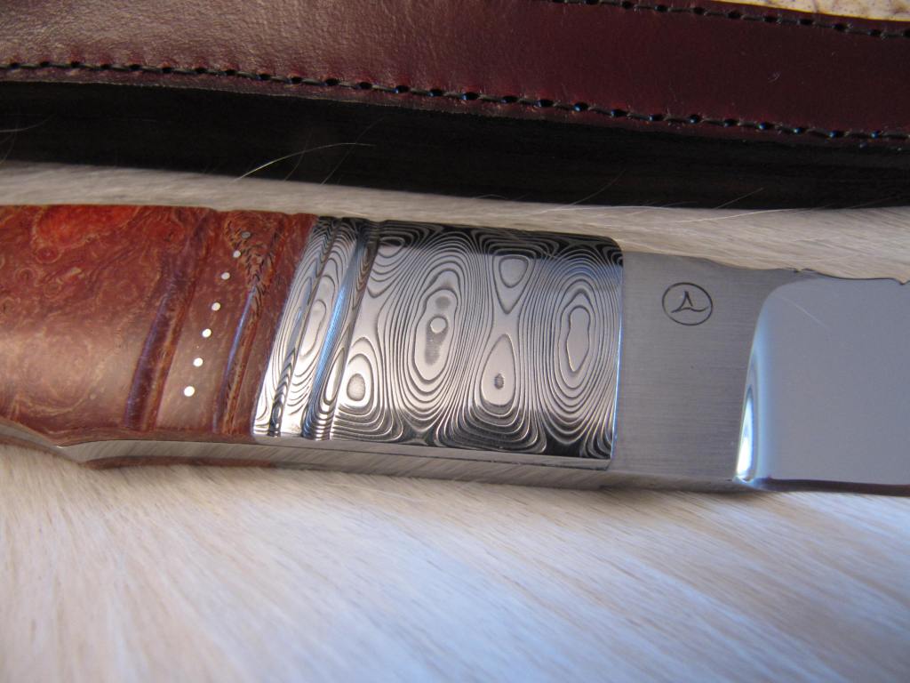 Liebhaberstück fulltang salmon skin damascus 2