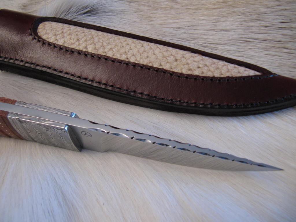 Liebhaberstück fulltang salmon skin damascus 3