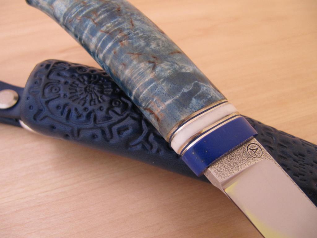 55mm AEB-L blade reconstituted stone corian curly birch decorations2